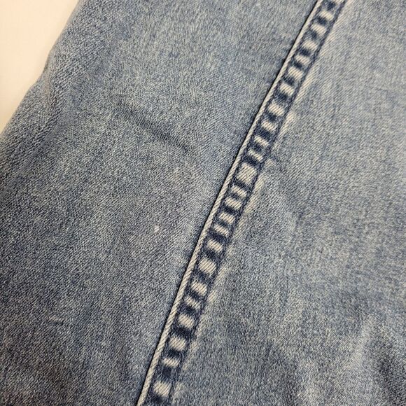 FREE PEOPLE modern femme stretch light denim‎ micro mini skirt 6 - Picture 10 of 13